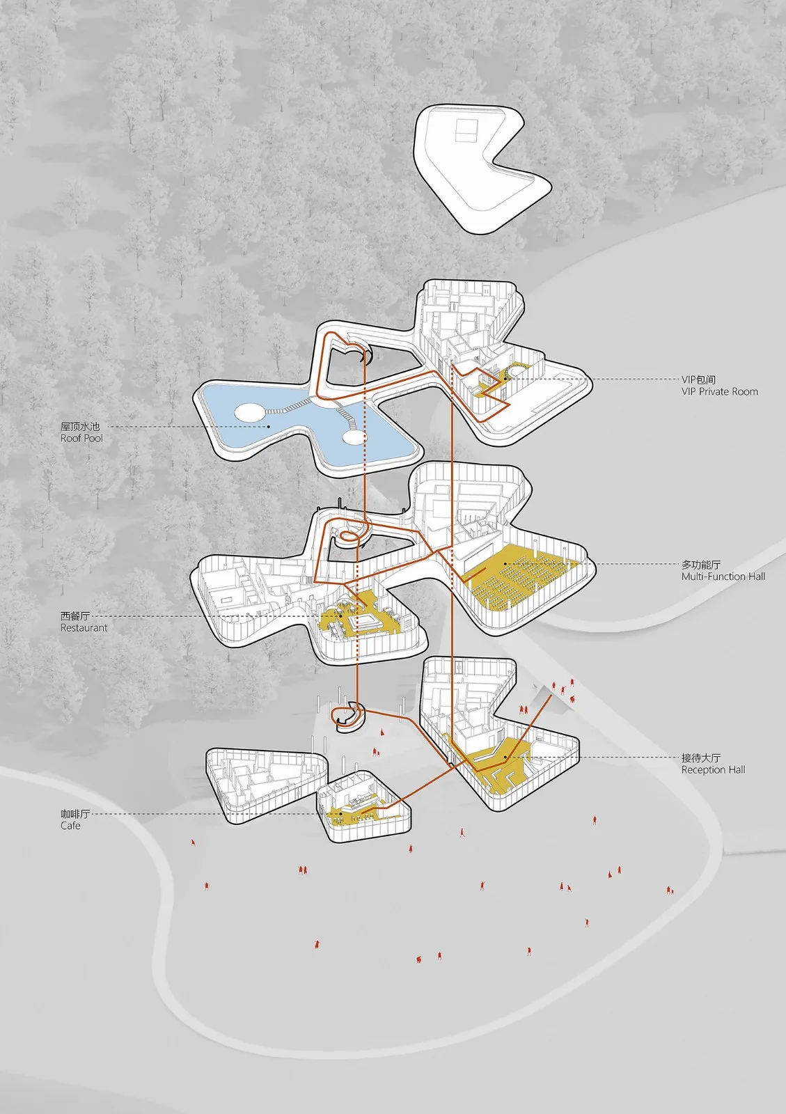 BIM Architecture | Baihe Lake Tourist Center/Architectural Design