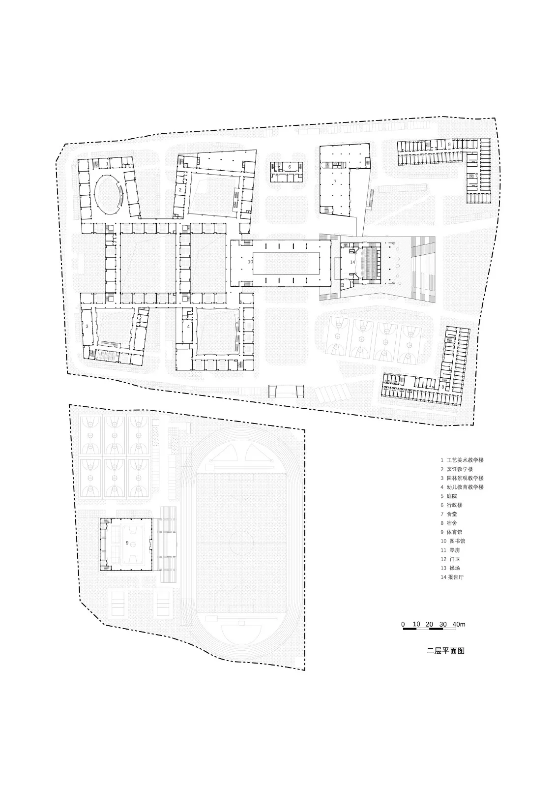 BIM Architecture | Gulin Vocational High School in Ningbo City: Infinite Script for Youth/ARCHIS Architectural Design Firm