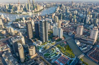 BIM Architecture: Landscape Design of Shanghai Suhewan Wanda Plaza by Lab D+H-BIM WORLD