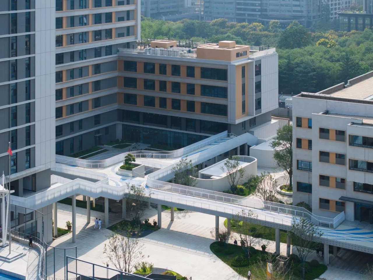 BIM Architecture | Renovation and Expansion of Xi'an High tech No.1 Middle School (High School Division)/Qu Peiqing Studio of China Northwest Architectural Design and Research Institute