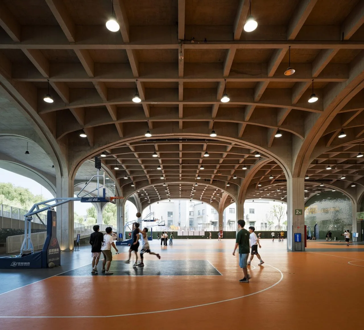 BIM Architecture | Wind and Rain Playground of Shaoxing University of Arts and Sciences/Architectural Design and Research Institute of Zhejiang University