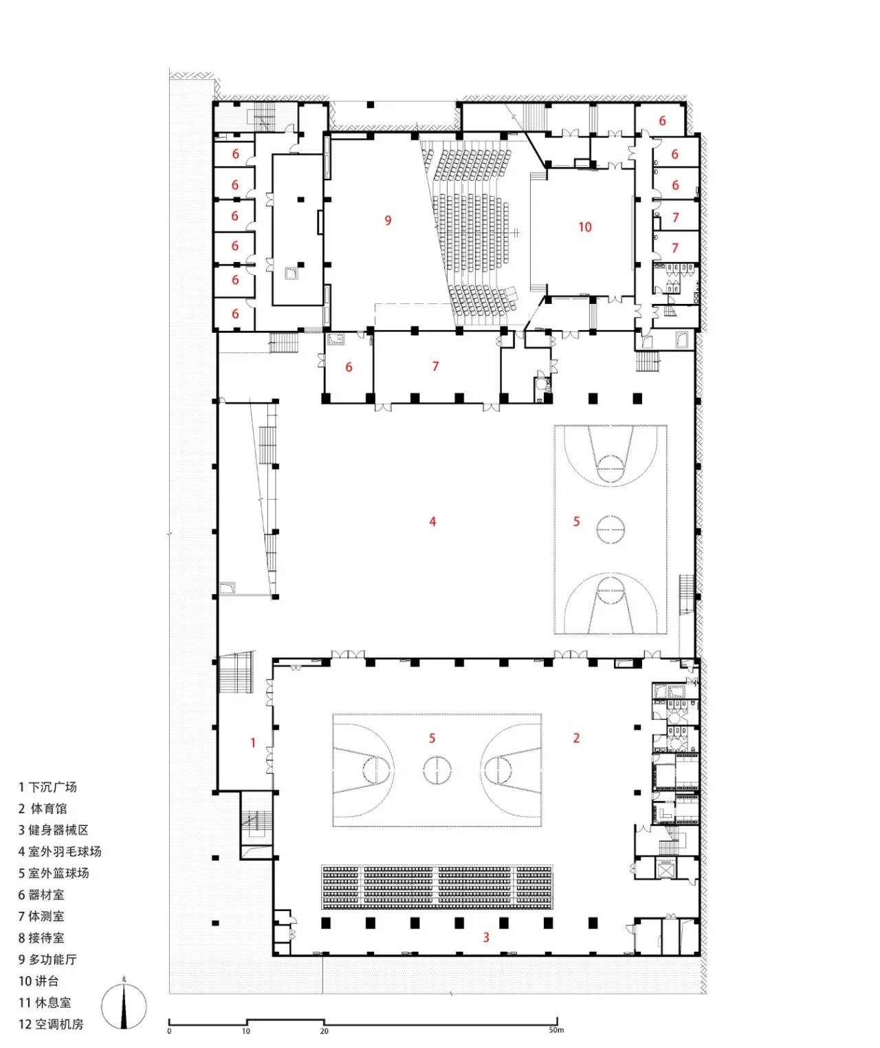 BIM Architecture | Renovation and Expansion of Xi'an High tech No.1 Middle School (High School Division)/Qu Peiqing Studio of China Northwest Architectural Design and Research Institute