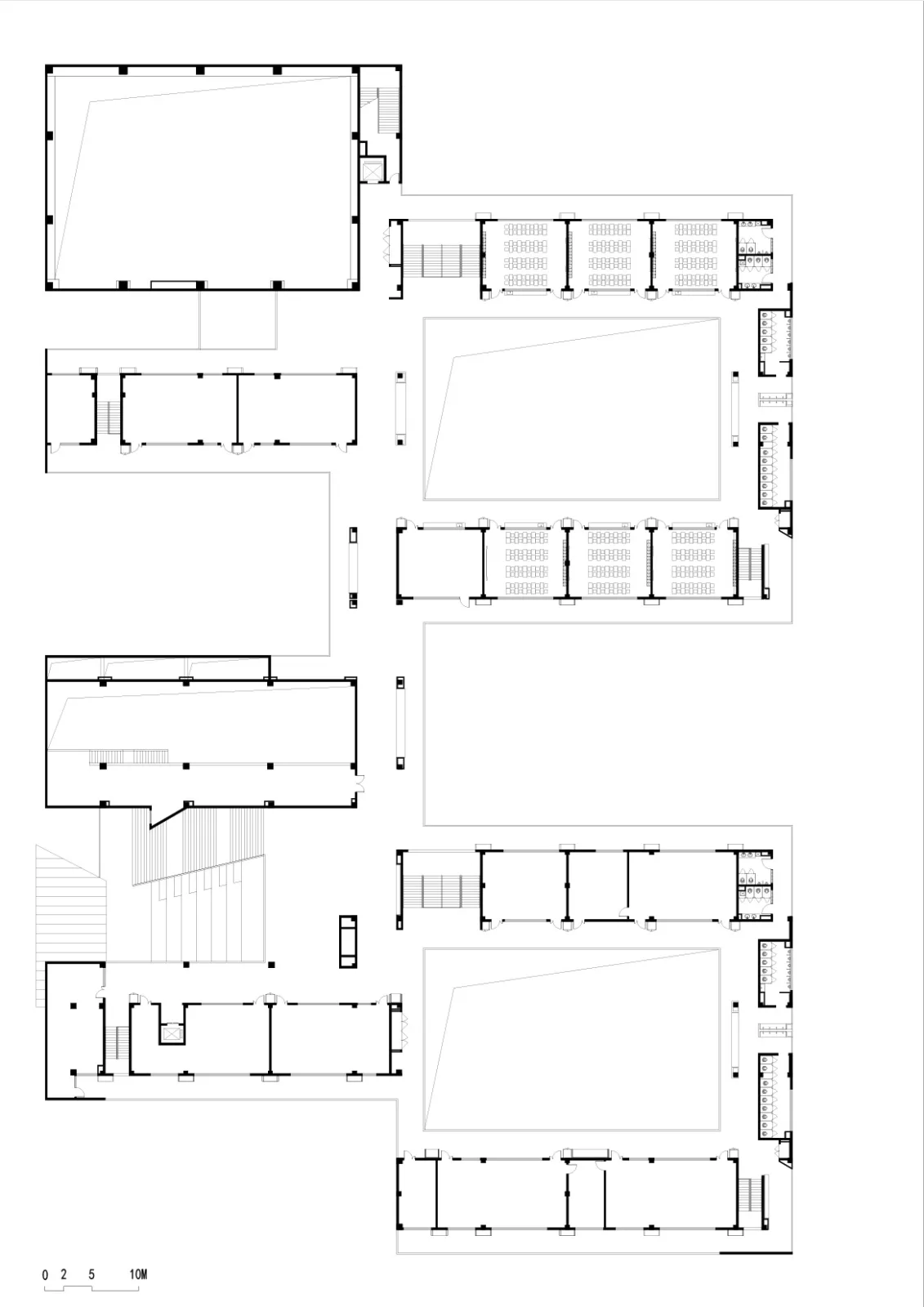 Fourth floor plan of Fengpu Elementary School