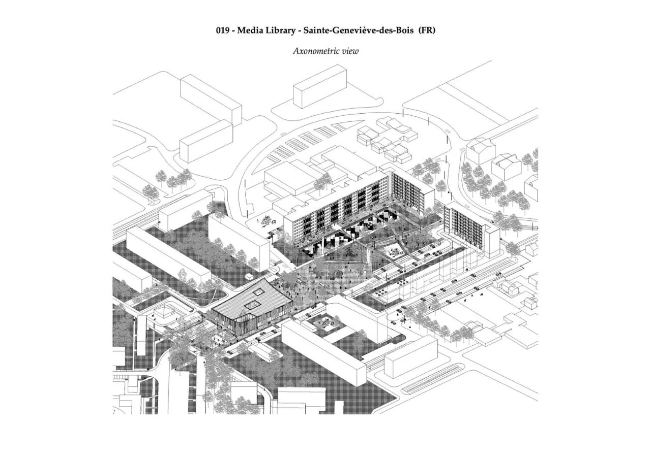 BIM Architecture | Sainte Geneviève des Bois Media Library/Archi5+Calmm Architecture