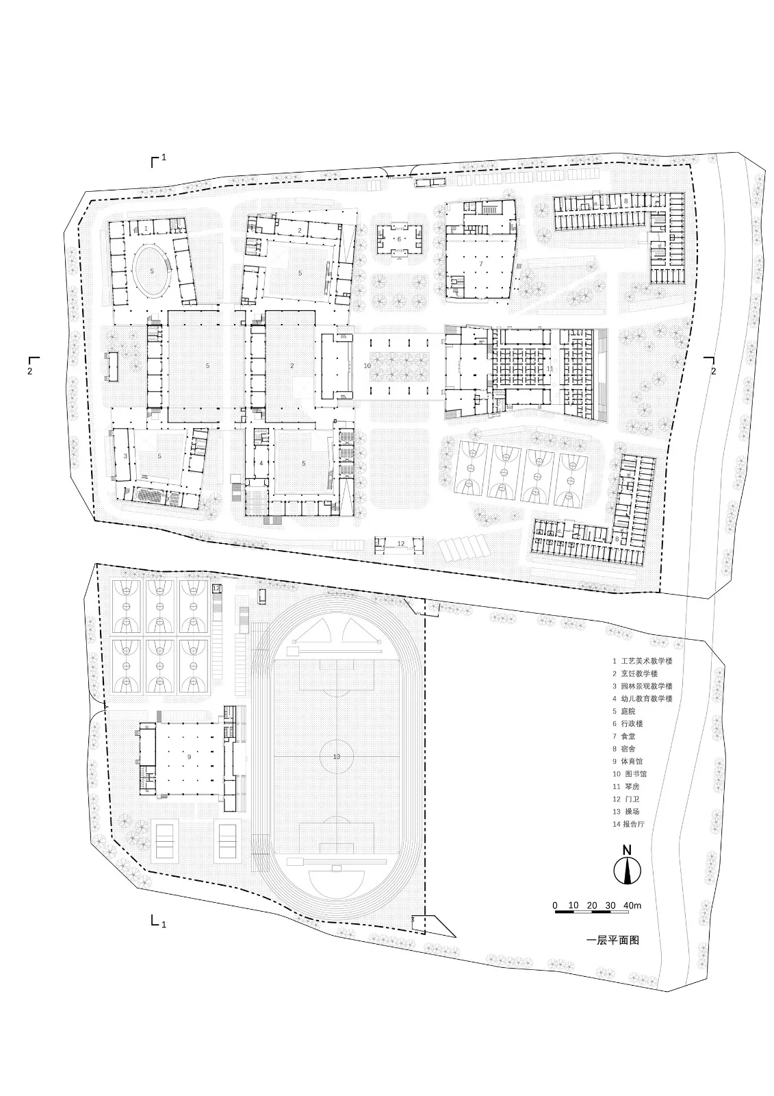 BIM Architecture | Gulin Vocational High School in Ningbo City: Infinite Script for Youth/ARCHIS Architectural Design Firm