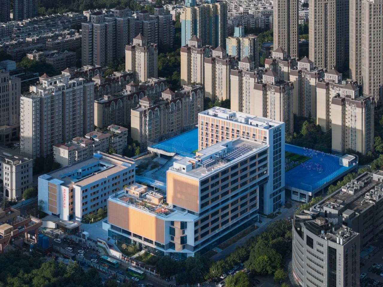 BIM Architecture | Renovation and Expansion of Xi'an High tech No.1 Middle School (High School Division)/Qu Peiqing Studio of China Northwest Architectural Design and Research Institute