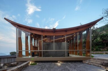 BIM Architecture: Jiaoyue Pavilion by Lai Architecture Design Studio-BIM WORLD