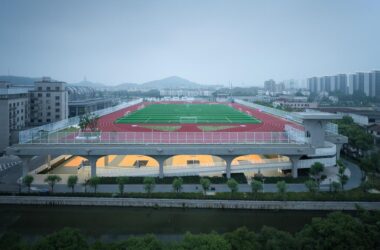 BIM Architecture: Wind and Rain Playground at Shaoxing University of Arts and Sciences by Zhejiang University Design Institute-BIM WORLD