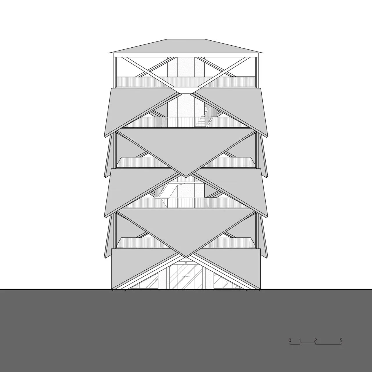 BIM Architecture | Lighthouse on Rice Fields/Lin Zaiguo Studio of China Electric Power Construction East China Institute