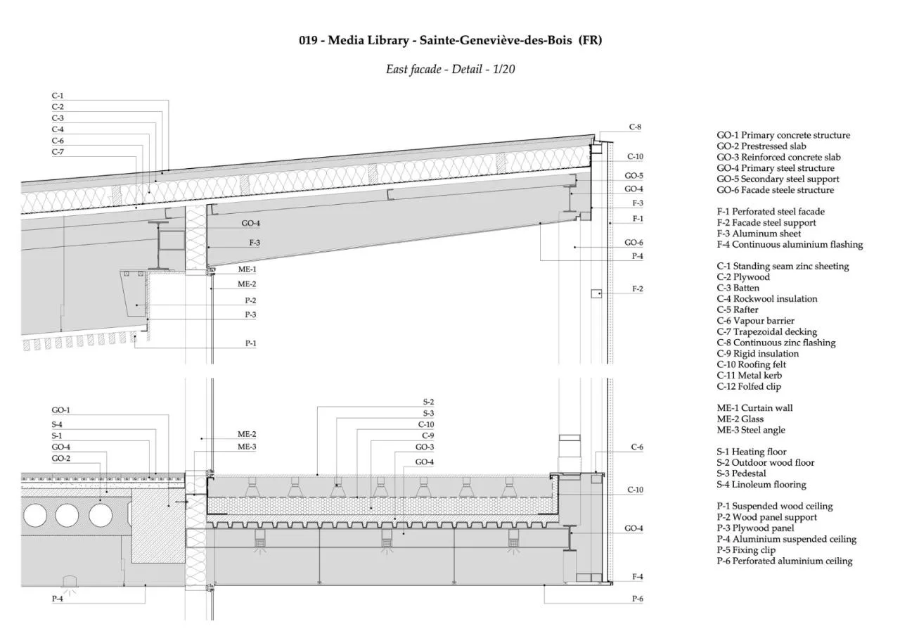BIM Architecture | Sainte Geneviève des Bois Media Library/Archi5+Calmm Architecture