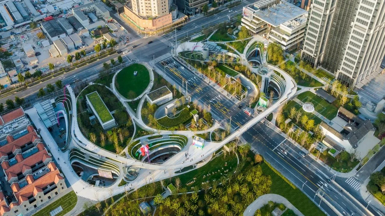 BIM Architecture | Shanghai Suhewan Wanda Plaza Landscape Design/Lab D+H