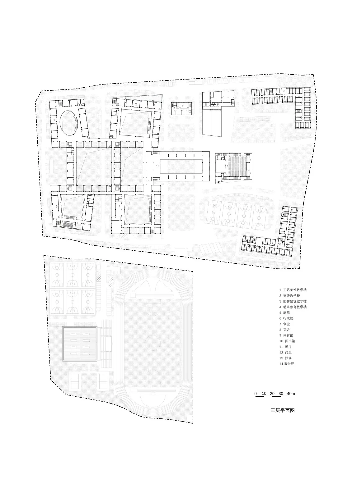 BIM Architecture | Gulin Vocational High School in Ningbo City: Infinite Script for Youth/ARCHIS Architectural Design Firm