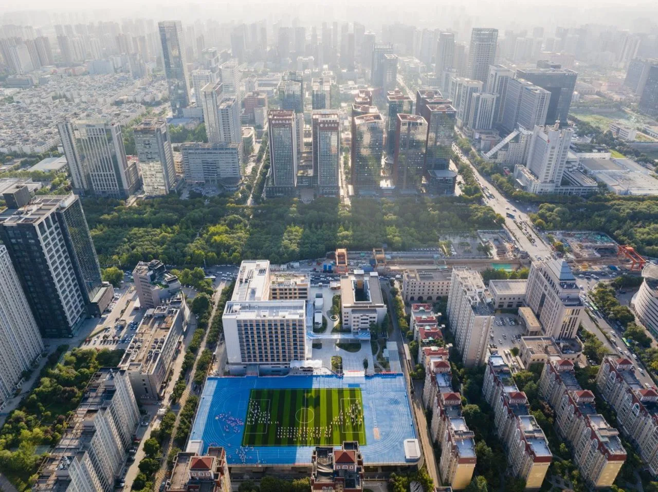 BIM Architecture | Renovation and Expansion of Xi'an High tech No.1 Middle School (High School Division)/Qu Peiqing Studio of China Northwest Architectural Design and Research Institute