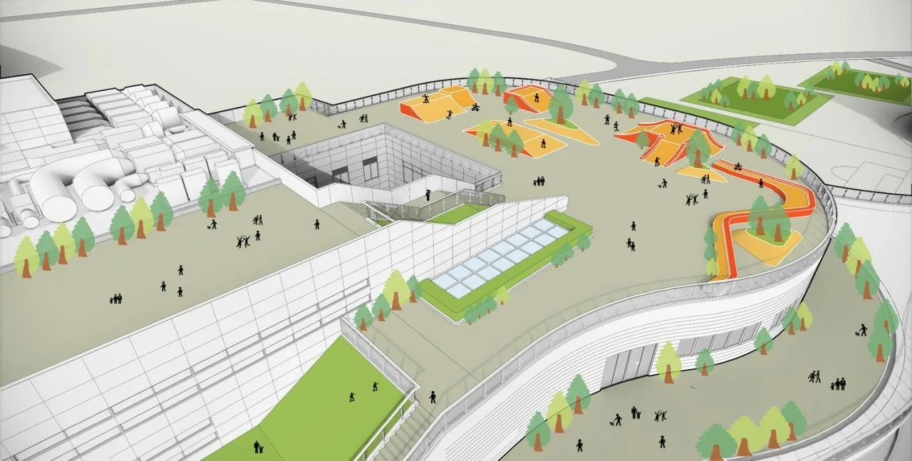 Future skateboarding park