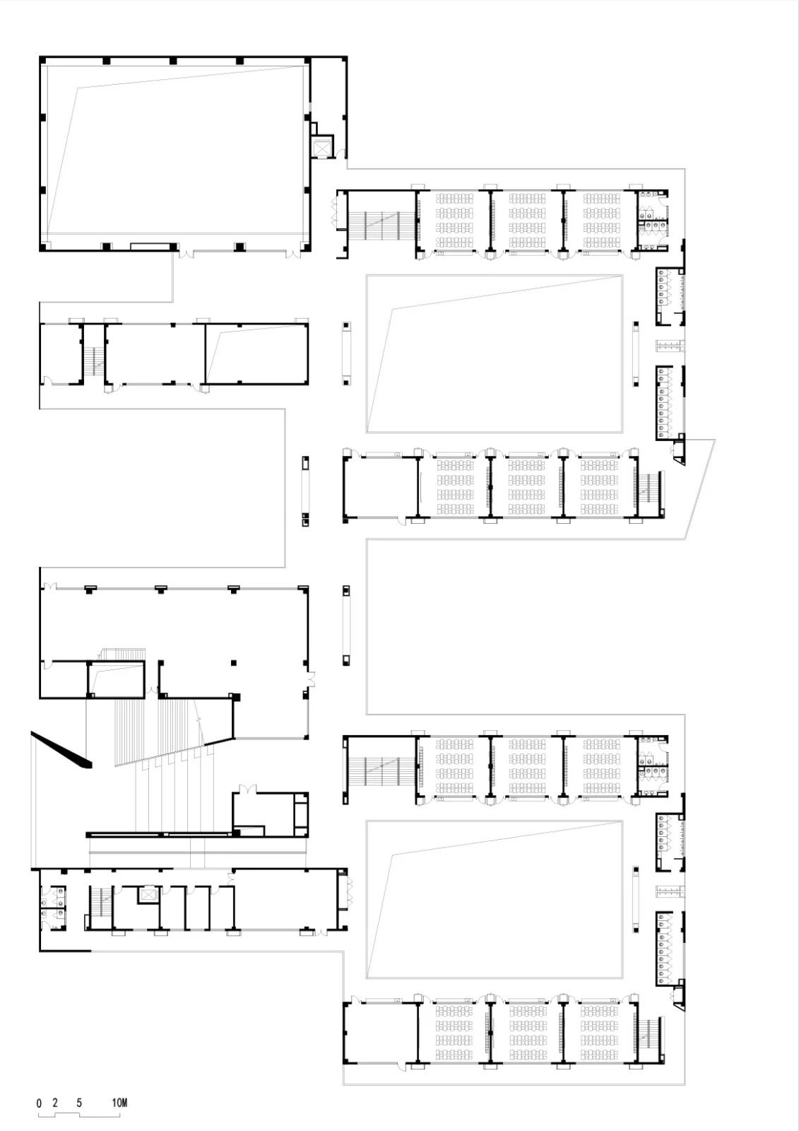 Third floor plan of Fengpu Elementary School