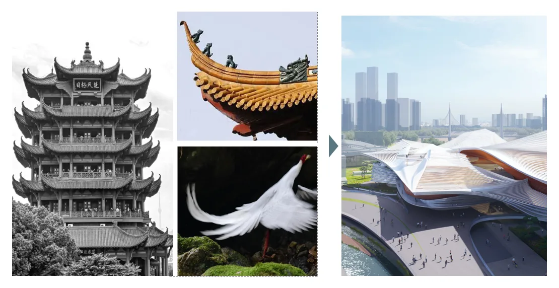 BIM Architecture | Wuhan Opera Center: Viewing Lake and River, Painting Landscape, Guqin Terrace Music, Encountering Garden/Weisiping Architectural Design
