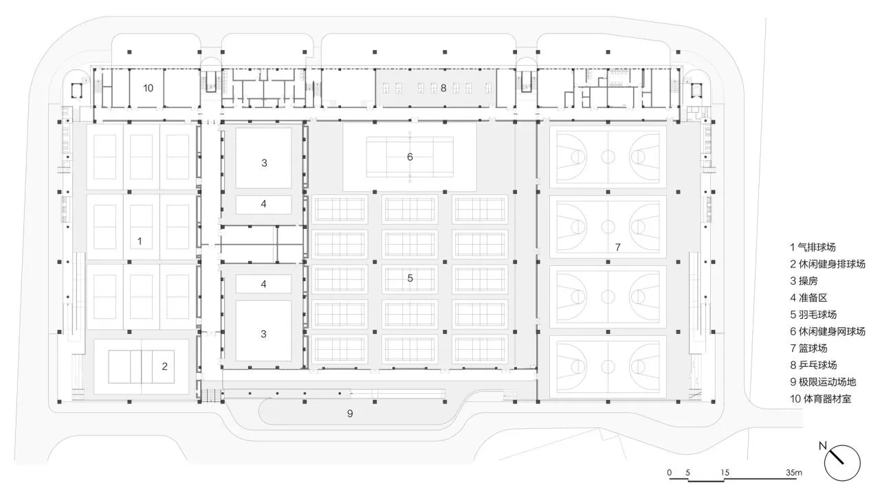 BIM Architecture | Wind and Rain Playground of Shaoxing University of Arts and Sciences/Architectural Design and Research Institute of Zhejiang University