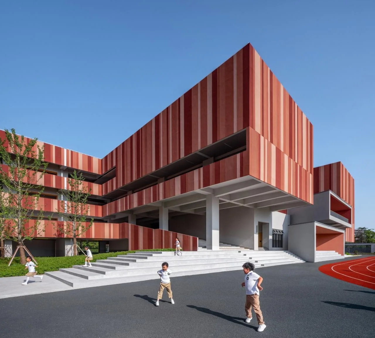BIM Architecture | Fengpu Elementary School Campus of Fengxian District Education College Affiliated Experimental Primary School/No Sample Architecture Studio