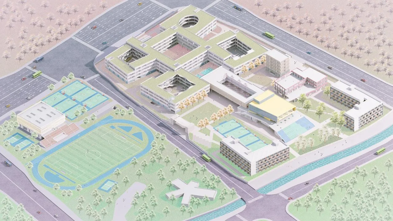 BIM Architecture | Gulin Vocational High School in Ningbo City: Infinite Script for Youth/ARCHIS Architectural Design Firm