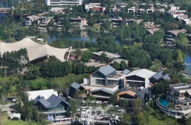BIM Architecture: Chengdu Tianfu Luhu Food Island Phase II and Adjacent Buildings-BIM WORLD