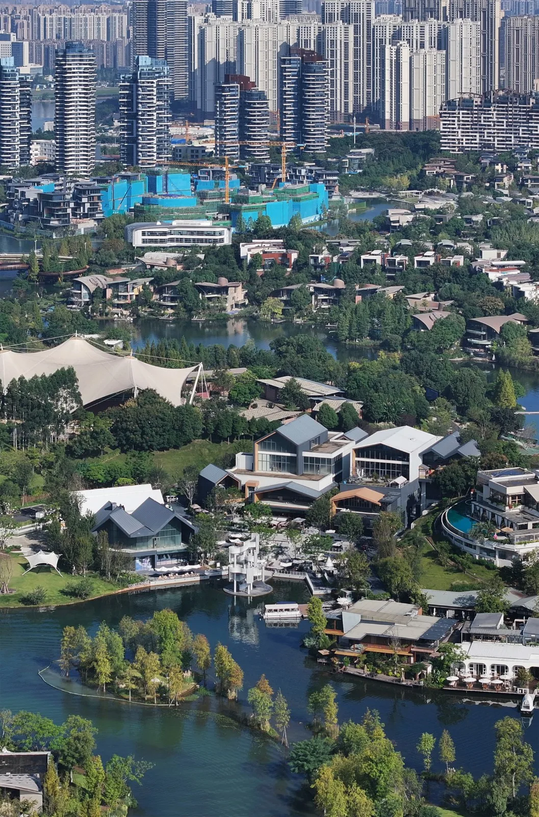 BIM Architecture | Chengdu Tianfu Luhu Food Island Phase II/Surrounding Buildings
