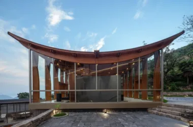 BIM Architecture: Jiaoyue Pavilion by Lai Architecture Design Studio-BIM WORLD
