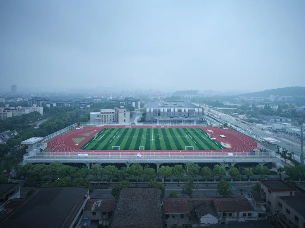 BIM Architecture | Wind and Rain Playground of Shaoxing University of Arts and Sciences/Architectural Design and Research Institute of Zhejiang University