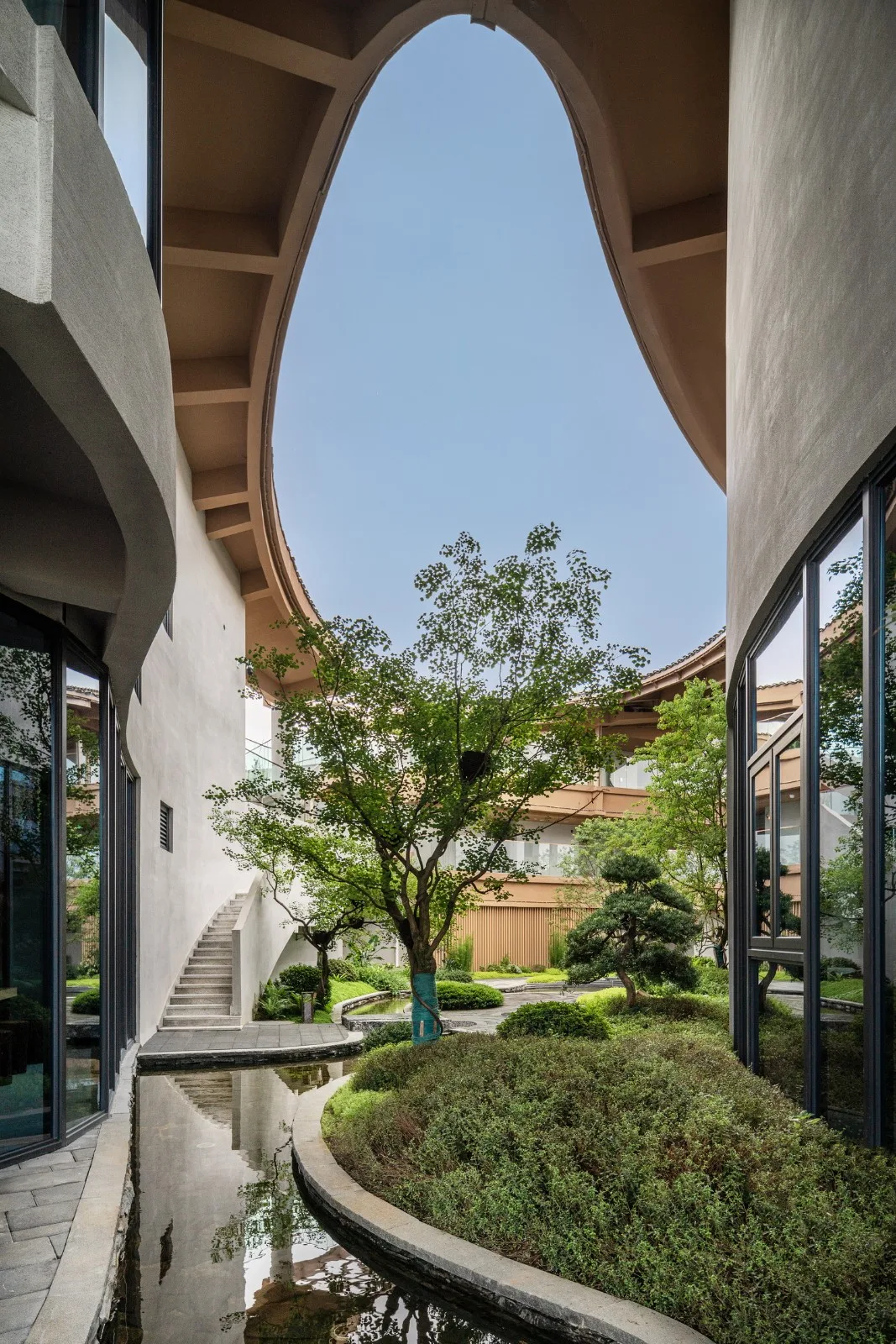 BIM Architecture | Integration of Western Sichuan Architecture and Taoist Culture / Qingcheng Pushe Family Resort Hotel - 2023 Golden Panda Tianfu Creative Design Award Winner