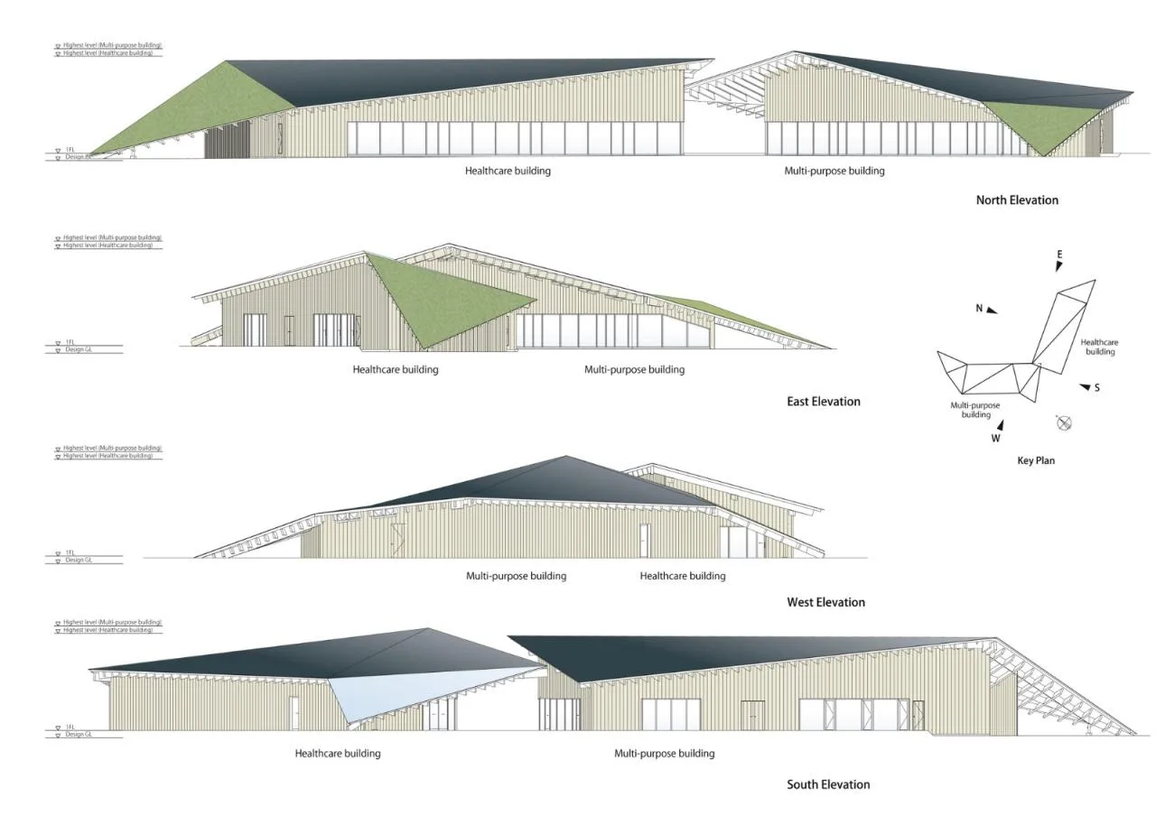BIM Architecture | KANEKA Health Center/Kengo Kuma Architecture Urban Design Firm+Dacheng Construction