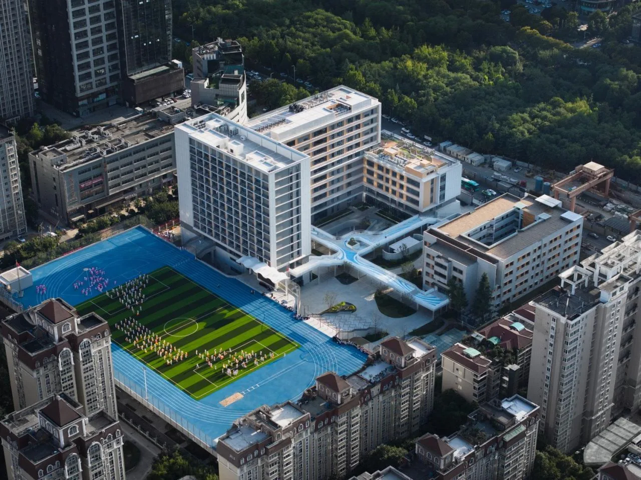 BIM Architecture | Renovation and Expansion of Xi'an High tech No.1 Middle School (High School Division)/Qu Peiqing Studio of China Northwest Architectural Design and Research Institute