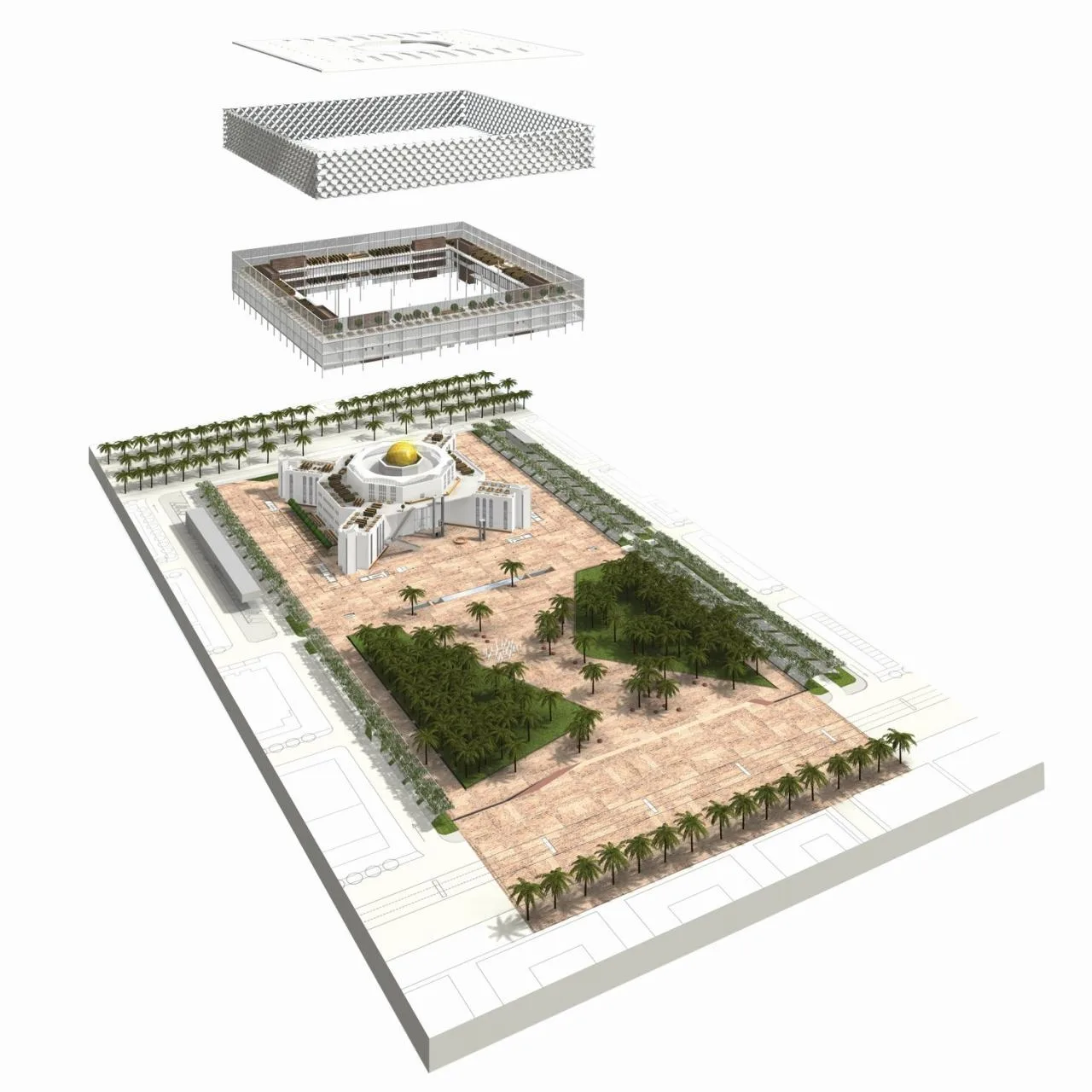 BIM Architecture | King Fahd Library in Saudi Arabia/Gabo Architectural Design Firm