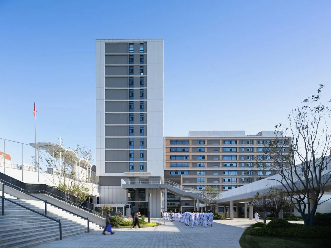 BIM Architecture | Renovation and Expansion of Xi'an High tech No.1 Middle School (High School Division)/Qu Peiqing Studio of China Northwest Architectural Design and Research Institute