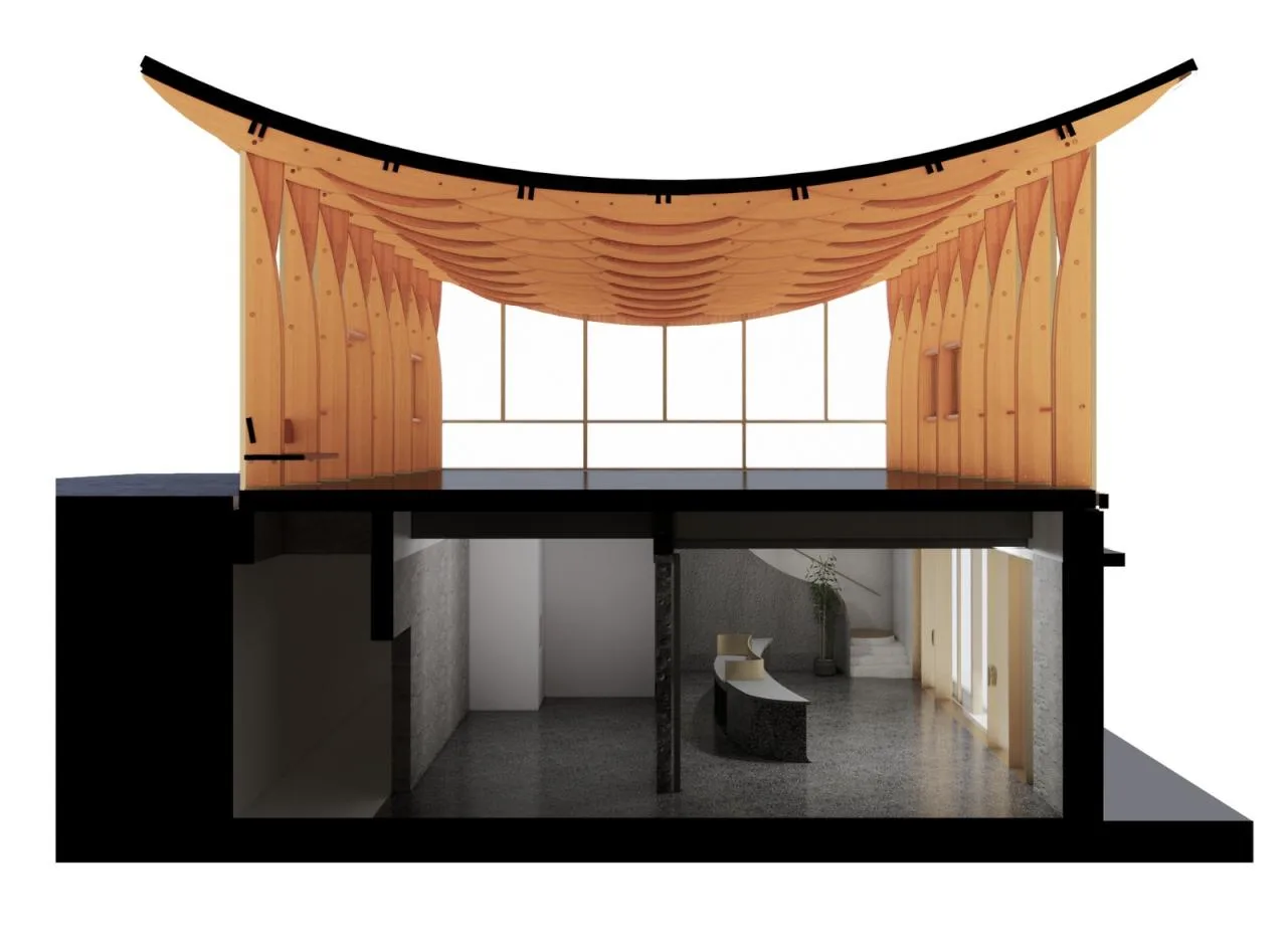 BIM Architecture | Jiaoyue Pavilion/Lai Architecture Design Studio