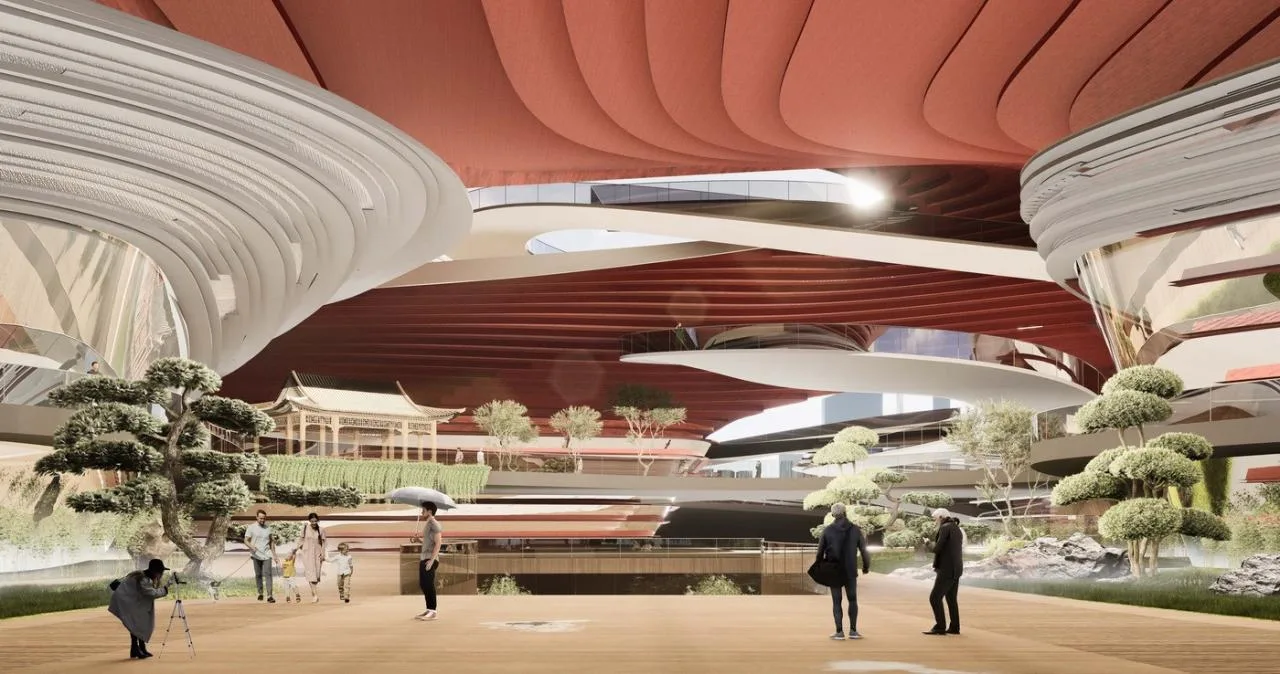 BIM Architecture | Wuhan Opera Center: Viewing Lake and River, Painting Landscape, Guqin Terrace Music, Encountering Garden/Weisiping Architectural Design
