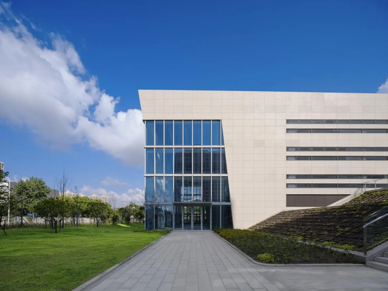 Sports center exterior