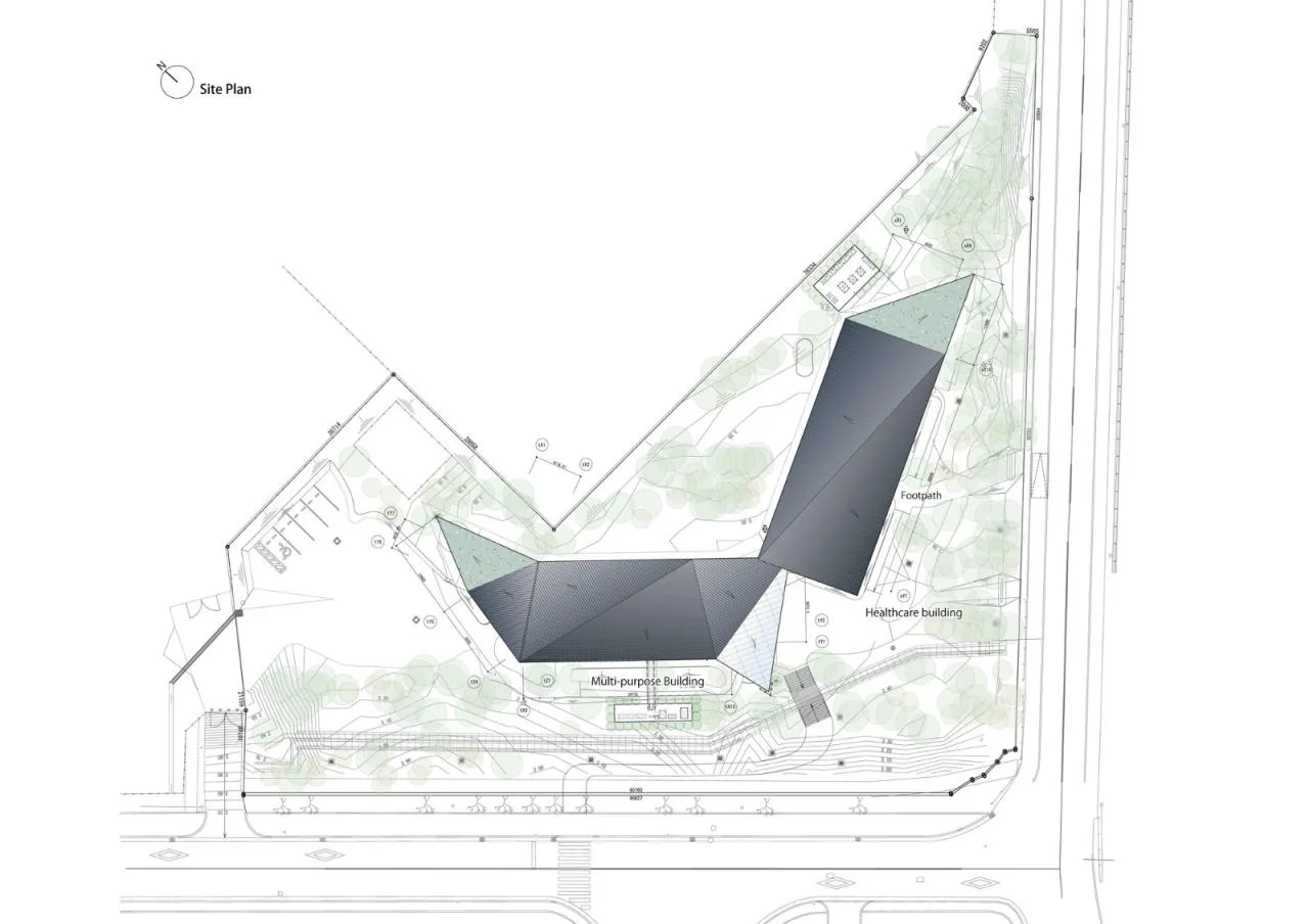 BIM Architecture | KANEKA Health Center/Kengo Kuma Architecture Urban Design Firm+Dacheng Construction