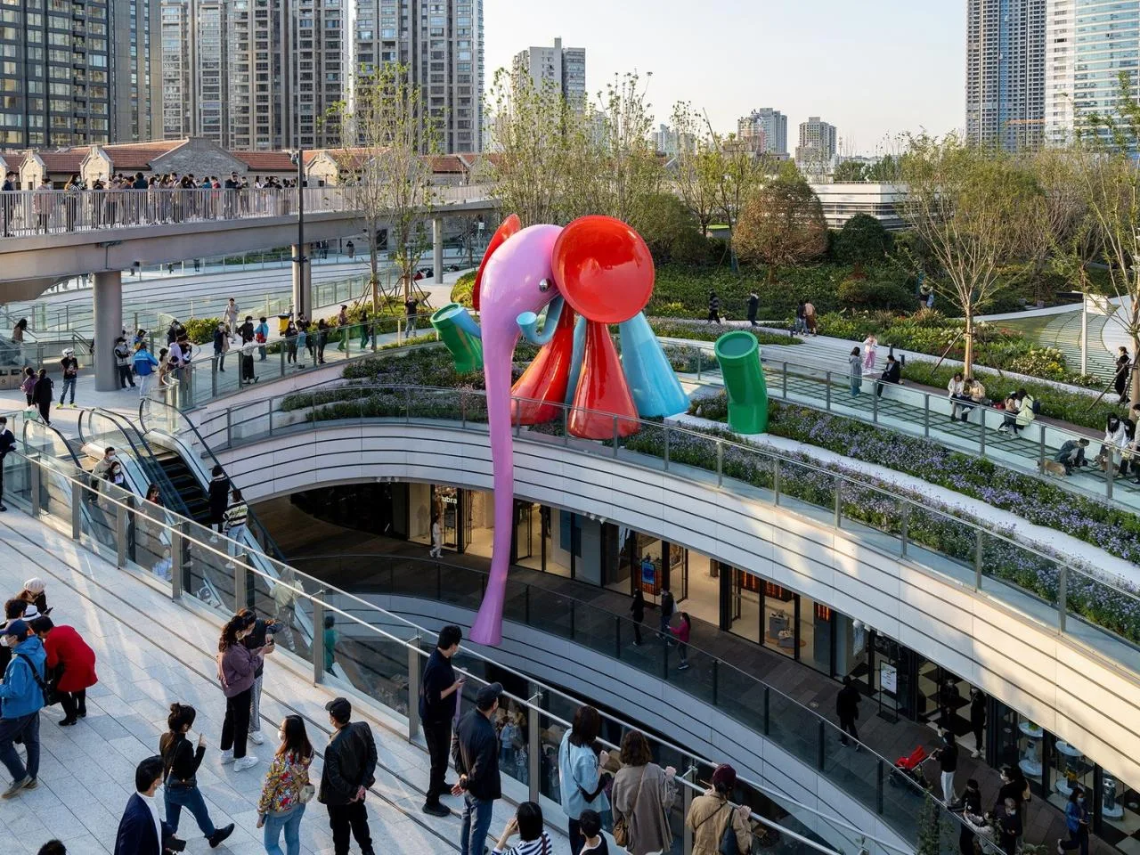 BIM Architecture | Shanghai Suhewan Wanda Plaza Landscape Design/Lab D+H