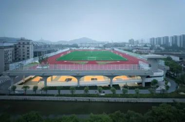 BIM Architecture: Wind and Rain Playground at Shaoxing University of Arts and Sciences by Zhejiang University Design Institute-BIM WORLD