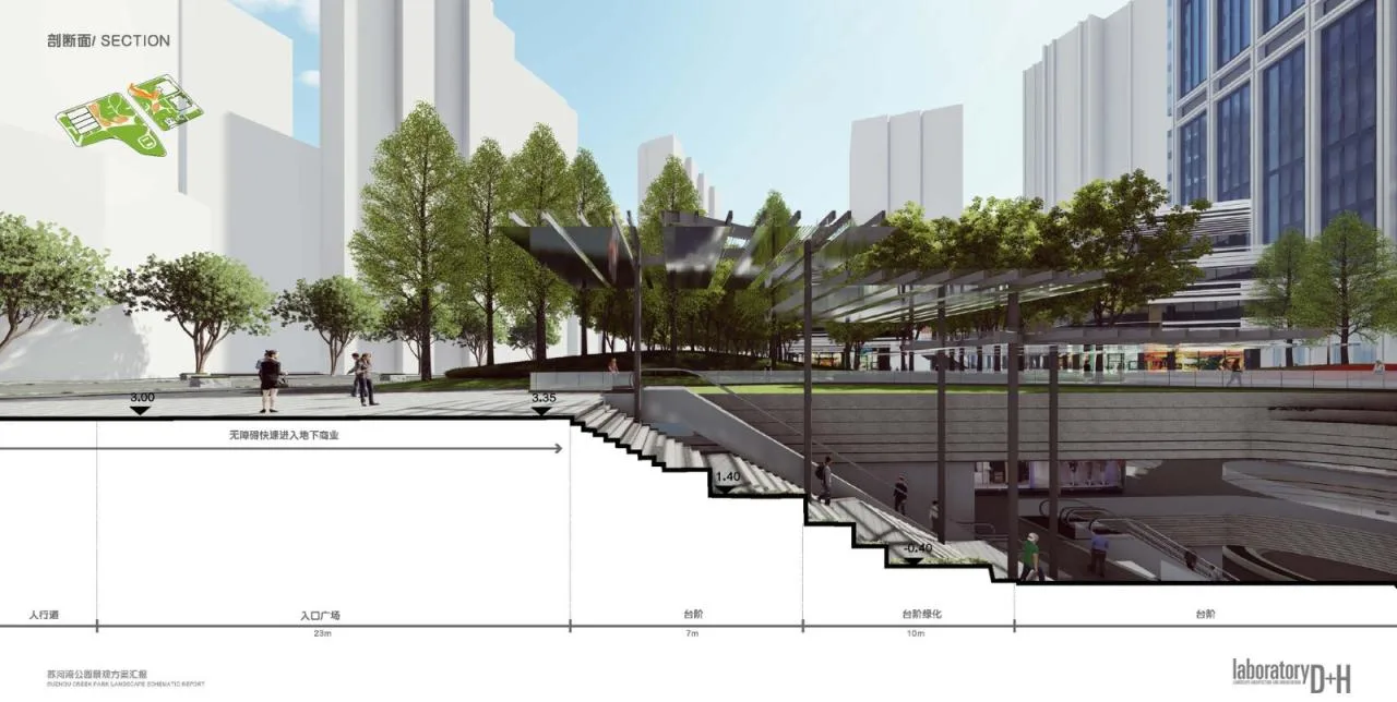 BIM Architecture | Shanghai Suhewan Wanda Plaza Landscape Design/Lab D+H