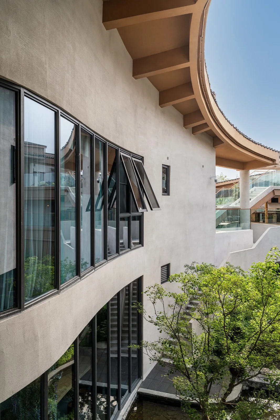 BIM Architecture | Integration of Western Sichuan Architecture and Taoist Culture / Qingcheng Pushe Family Resort Hotel - 2023 Golden Panda Tianfu Creative Design Award Winner