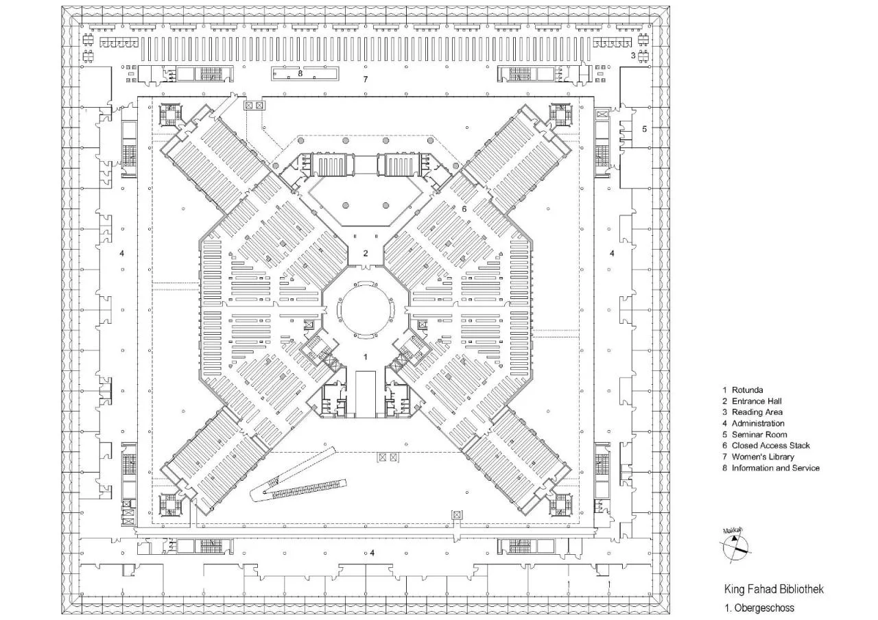 BIM Architecture | King Fahd Library in Saudi Arabia/Gabo Architectural Design Firm