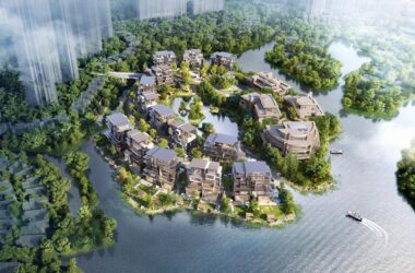 BIM Architecture: Vertical Five-Linked Villas on Heishi Island, Chengdu by Meng Fanhao Line+Architectural Firm-BIM WORLD