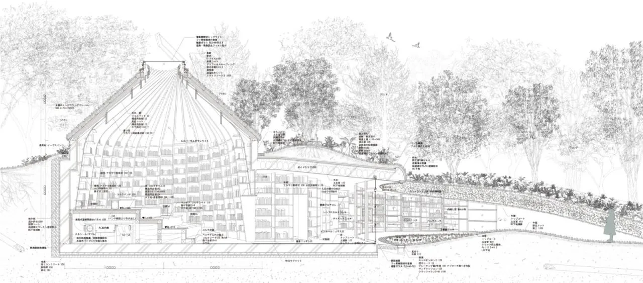 BIM Architecture | Clearing Fields on Sunny Days and Reading Books on Rainy Days, Farmers' Earth Library/Nakamura Taki Architectural Firm&  NAP