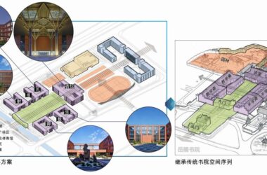 BIM Architecture: Shenmu Middle School Project by the Chinese Academy of Sciences Design Institute-BIM WORLD