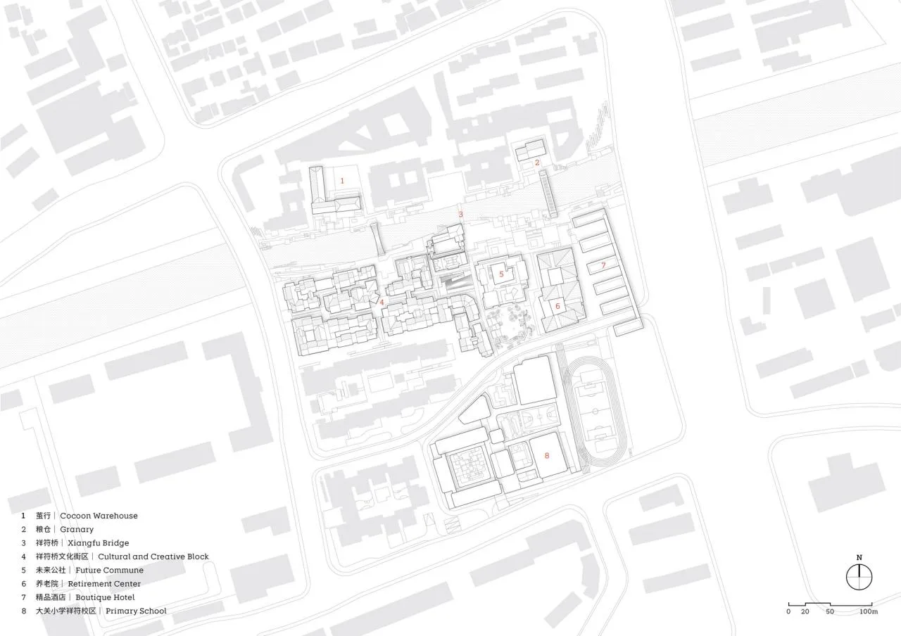 BIM Architecture | Xiangfu Bridge Traditional Style Block: Urban Revitalization and Block Revitalization/Goa Elephant Design