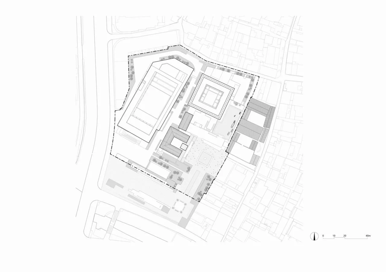 General layout plan - Cai Yuanpei Square and Zhimin Library