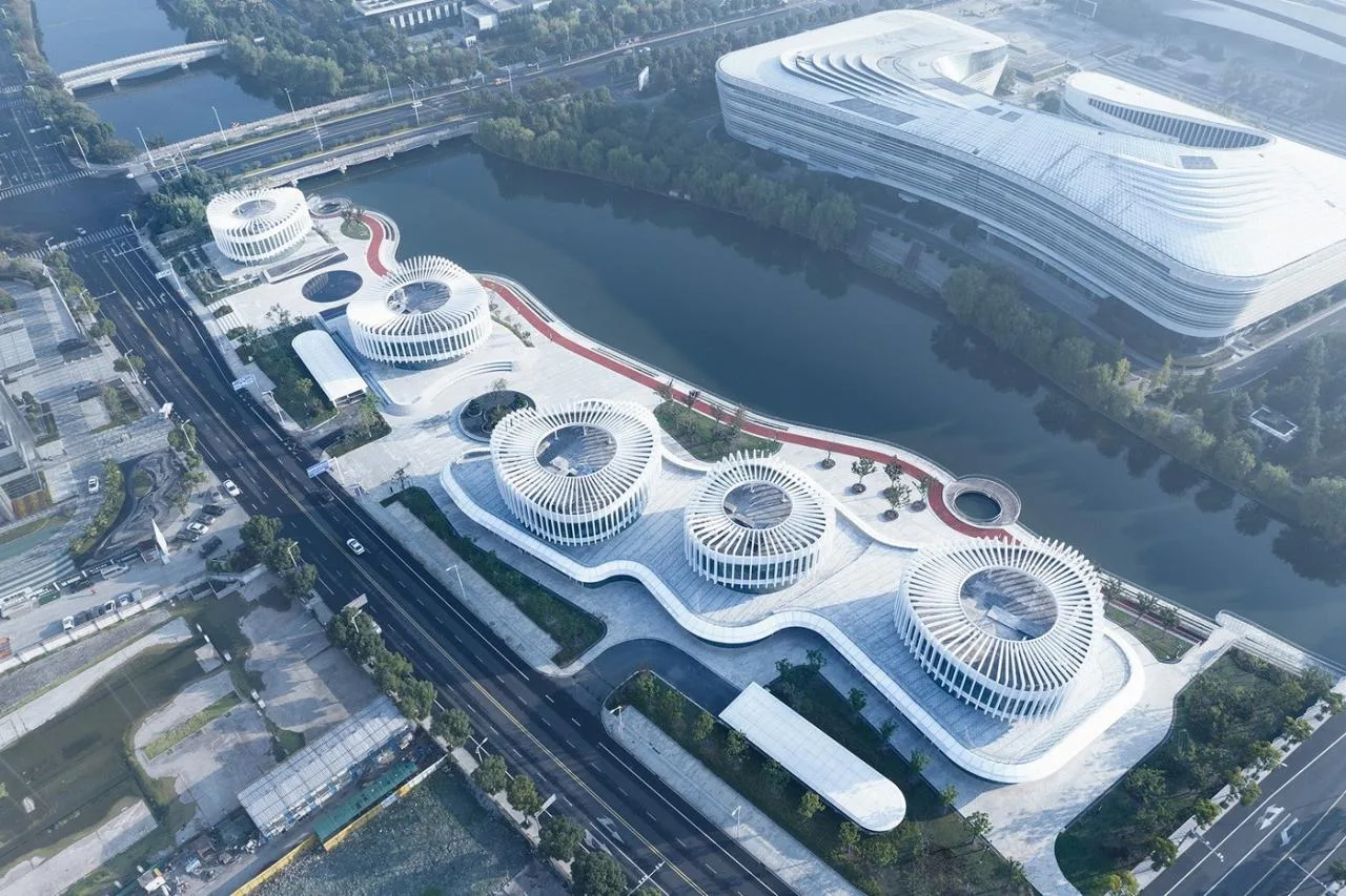BIM Architecture | Orchid Pavilion: Jiuliudu Riverside Art District/UUA Architectural Firm