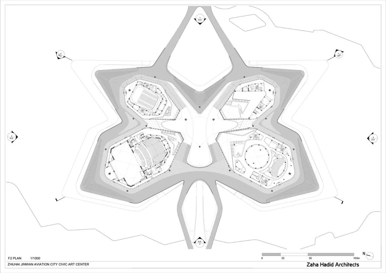 BIM Architecture | Zhuhai Jinwan Citizen Art Center/Zaha Hadid Architects