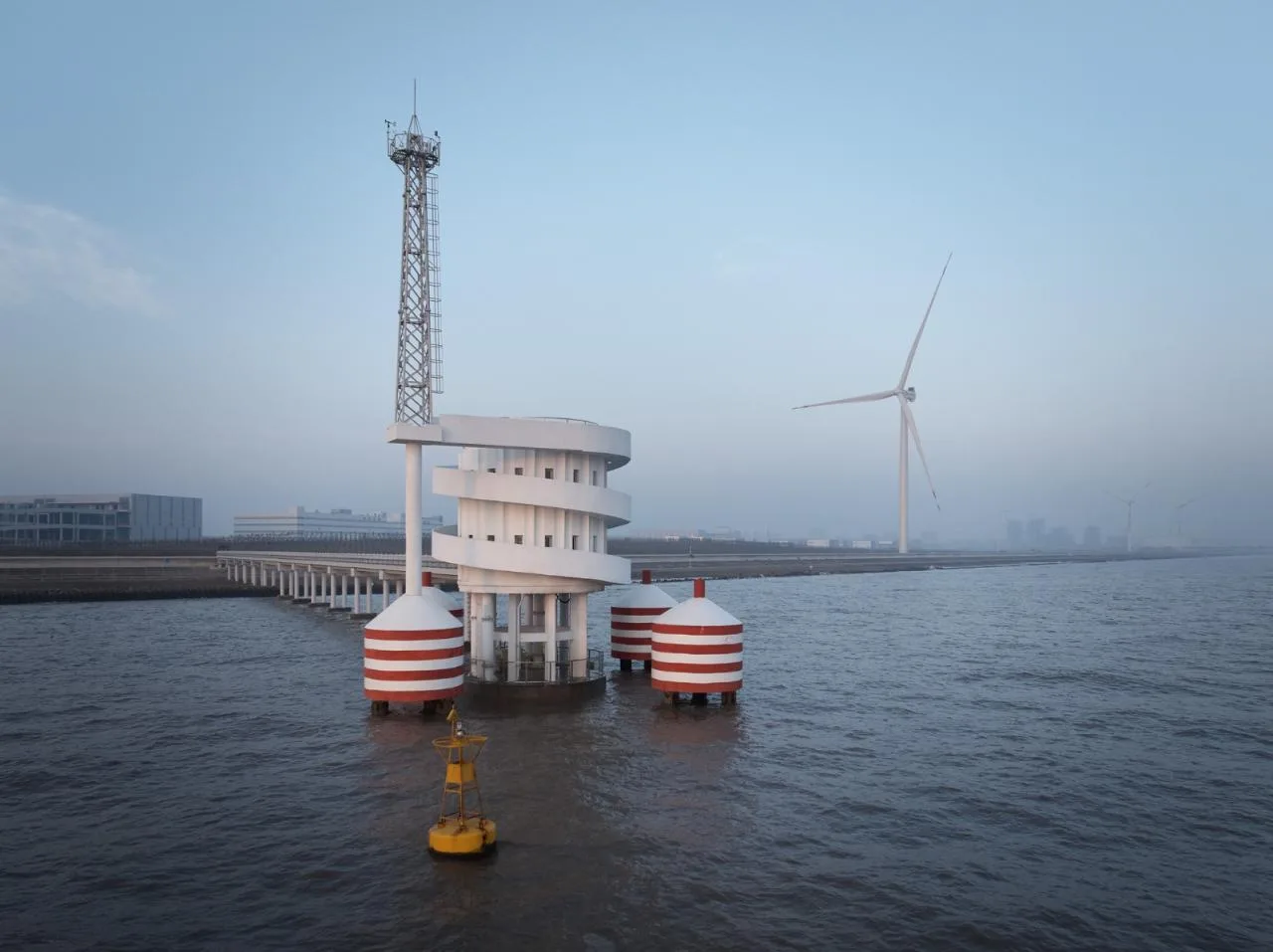 BIM Architecture | Twisted Tower and Spiral Station, Ecological Infrastructure/HCCH Dust Collection Building in Shanghai's Offshore Environment