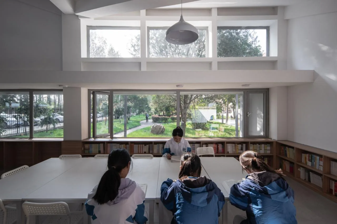 BIM Architecture | Shaanxi Hope Engineering Campus Library 2.0/Campus Architecture